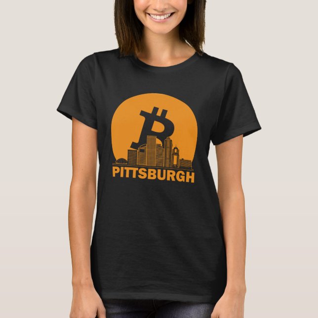 Camiseta Pittsburgh Bitmoney Maximalista Bitmoeda Pittsburg (Frente)