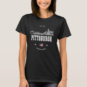 Camiseta Pittsburgh City Skyline