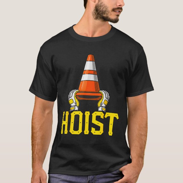 Camiseta Pittsburgh levanta o cone de tráfego  (Frente)