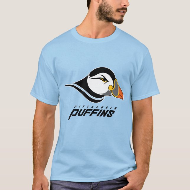 Camiseta Pittsburgh Puffins Classic Logo (Frente)