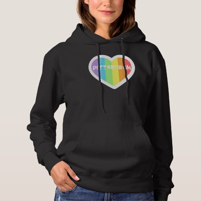 Camiseta Pittsburgh Rainbow Gay LGBTQIA+ Pride Men Women Bo (Frente)