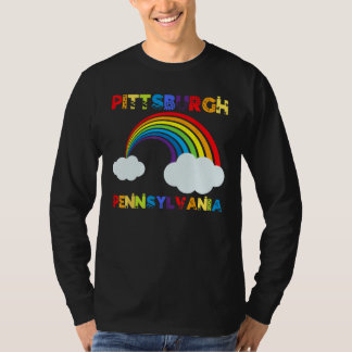 Camiseta Pittsburgh Rainbow Gay LGBTQIA+ Pride Men Women Bo