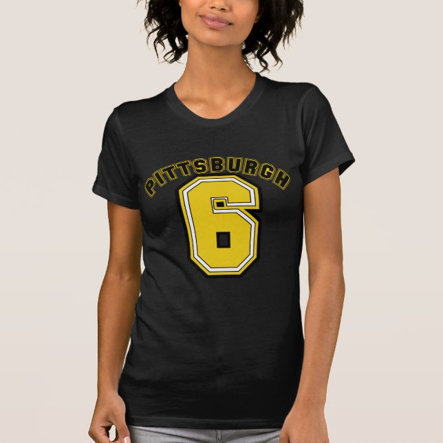 Camiseta Pittsburgh seis (Frente)