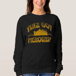 Camiseta Pittsburgh Yinz Yinzer Cidade do Aço 412 Pierogies
