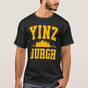 Camiseta Pittsburgh Yinz Yinzer Steel City Skyline 412 Hom