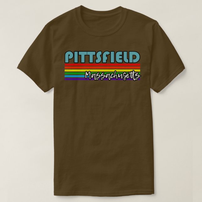 Camiseta Pittsfield Massachusetts Pride Pittsfield Gi LGBT (Frente do Design)