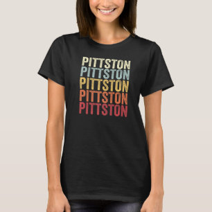 Camiseta Pittston Pensilvânia Pittston PA Retro Vintage Te