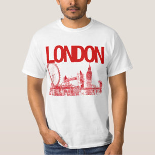 Camiseta PixDezines london/citiscape/esboçado