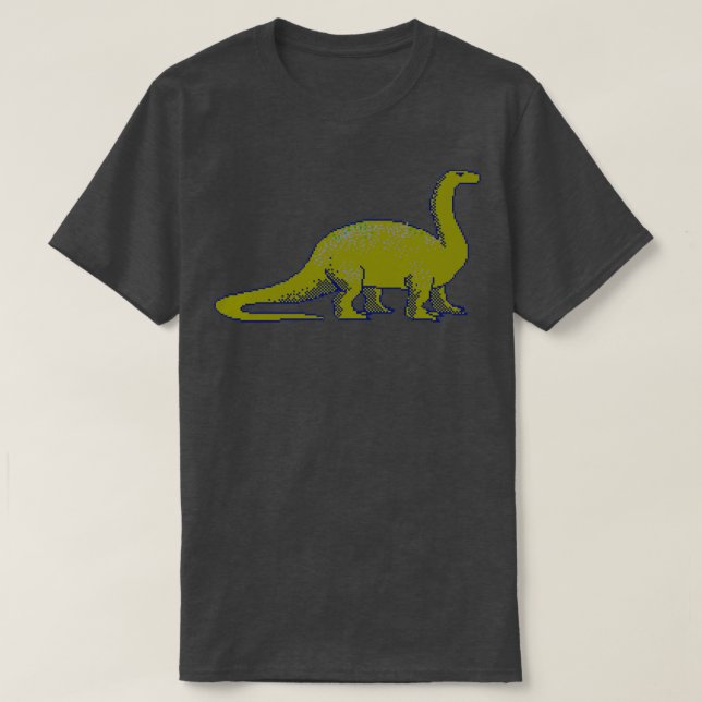 Camiseta Pixel Art Dino (Frente do Design)