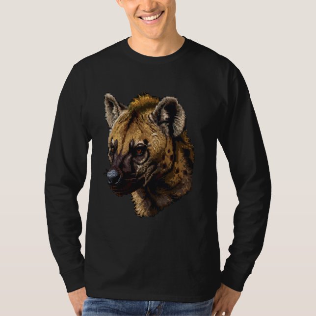Camiseta Pixel Art Lover - Hyena Pai Mãe (Frente)