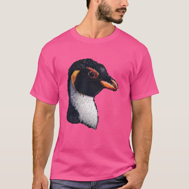 Camiseta Pixel Art Lover - Mãe Pai de pinguins (Frente)