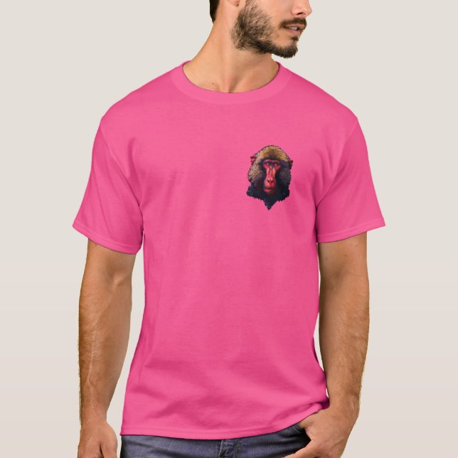 Camiseta Pixel Art Lover - Pai de babuíno Mãe (Frente)