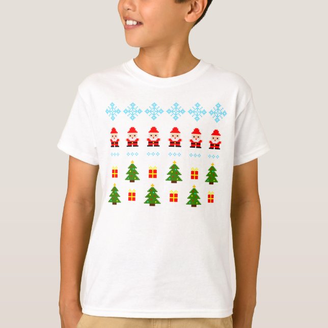 Camiseta Pixel Art Natal (Frente)
