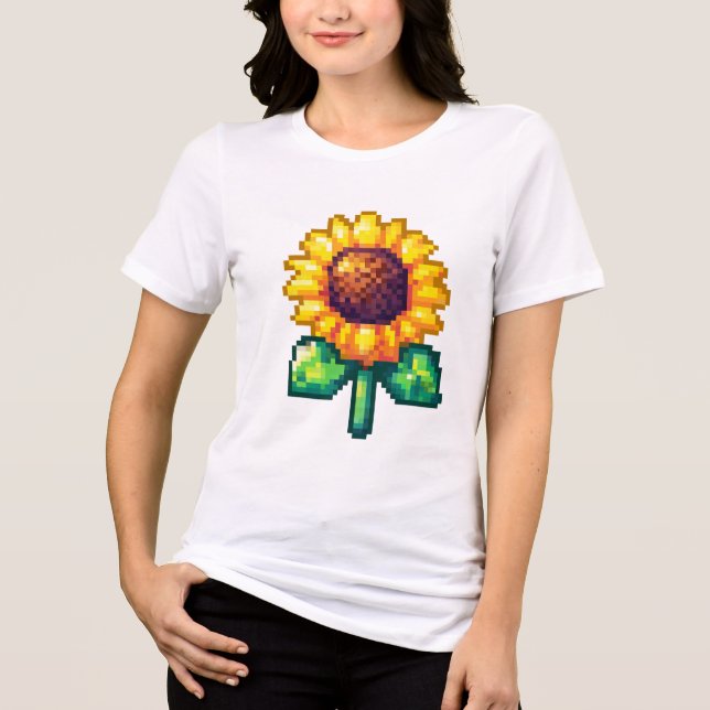 Camiseta Pixel Art Sunflower legal (Frente)