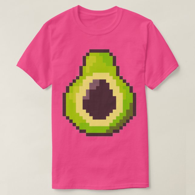 Camiseta Pixel Avocado (Frente do Design)