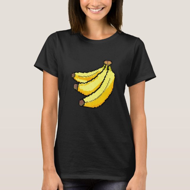 Camiseta Pixel  Banana (Frente)