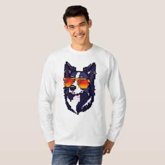 Camiseta Pixel Border Collie