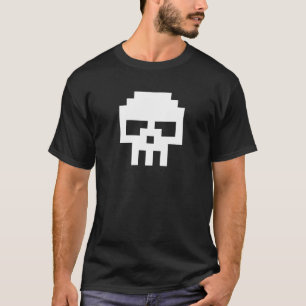 Camiseta Pixel Branco De 8 Bits