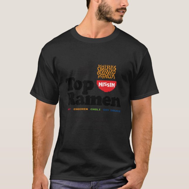 Camiseta Pixel de Ramen Superior (Frente)