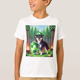 Camiseta Pixel Friends: Forest Protection (cão) #02