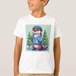Camiseta Pixel Friends: Forest Protection (lontra) #19