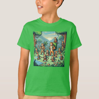 Camiseta Pixel Friends: Forest Protection (macacos) #05
