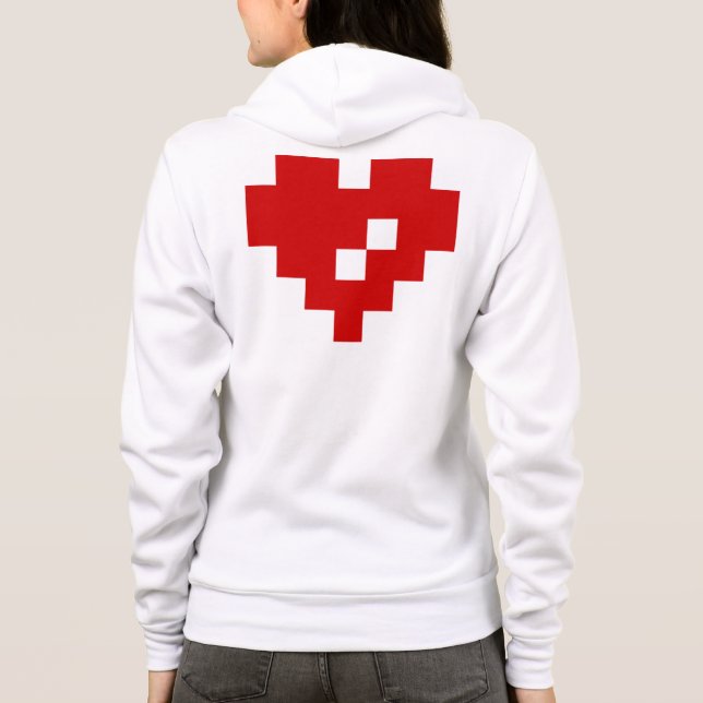 Camiseta Pixel Heart 8 Bit Love (Verso)