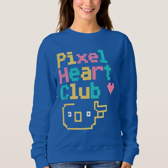Camiseta Pixel Heart Club: Retro Love Pixel Art for Gamers  (Frente)