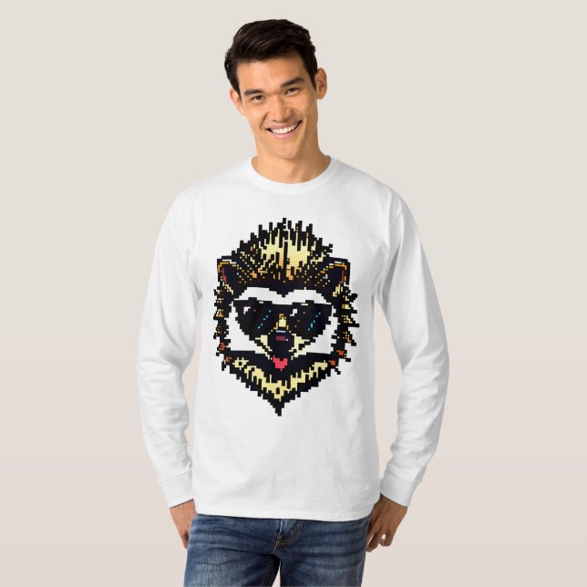 Camiseta Pixel Hedgehog Legal (Frente Completa)