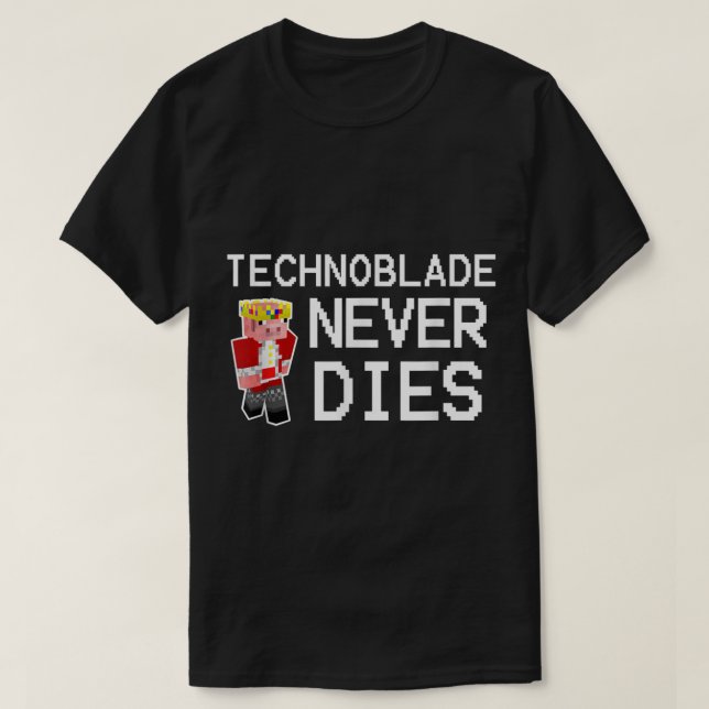 Camiseta Pixel Hero Never Dies Design (Frente do Design)