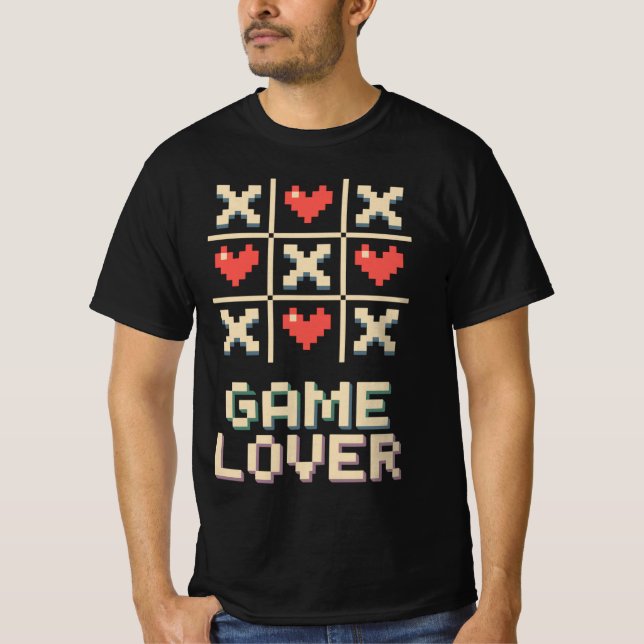 Camiseta Pixel Herz Tic Tac Toe (Frente)