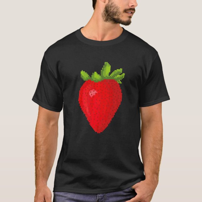 Camiseta Pixel  Morango (Frente)