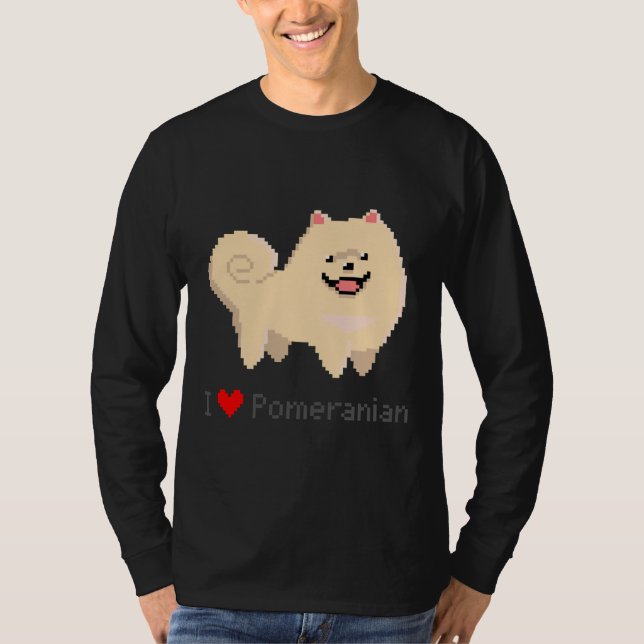 Camiseta Pixel Pomeranian (Frente)