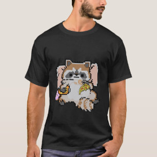 Camiseta Pixel Raccoon