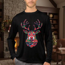 Pixel Reindeer Ugly Sweater Christmas Shirt