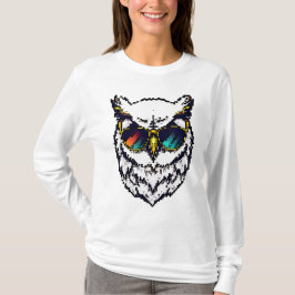 Camiseta Pixel Snowy Owl