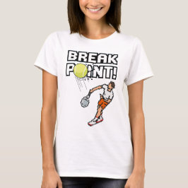 Camiseta Pixel Sport Retro Tênis "Ponto de Interrupção!" Ca