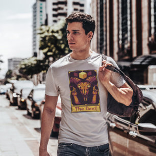 Camiseta Pixel Tarot Card Devil