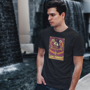 Camiseta Pixel Tarot Card Guitar