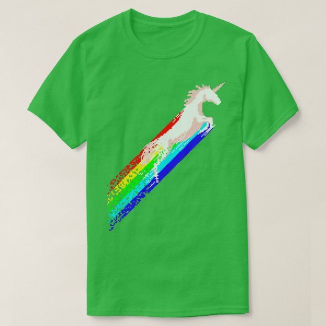 Camiseta Pixel Unicorn (Frente do Design)
