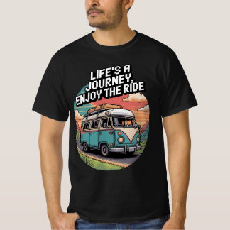 Camiseta Pixel Van Life - A vida é uma jornada, aproveite o