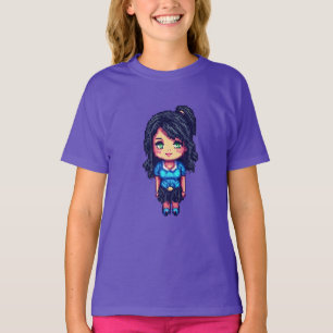 Camiseta Pixelart menina bonita