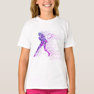 Camiseta Pixels cor-de-rosa tênis