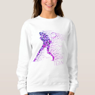 Camiseta Pixels cor-de-rosa tênis