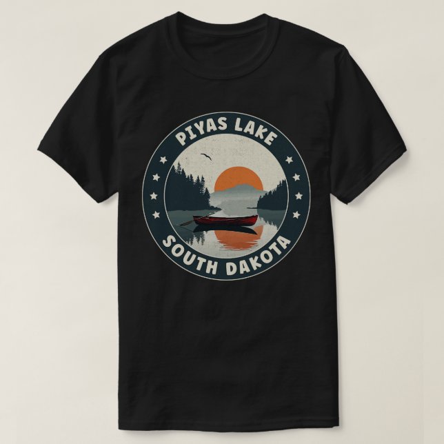 Camiseta Piyas Lake South Dakota Sunset (Frente do Design)
