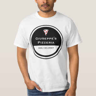 Camiseta pizaria customizável