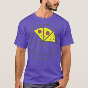 Camiseta Pizza 3 Fatias Queijo Pepperoni Engraçado Geométri