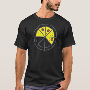 Camiseta Pizza 5 Fatias Queijo Pepperoni Engraçado Geométri