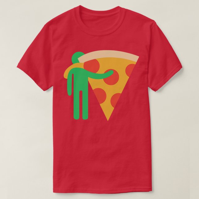 Camiseta pizza amiga (Frente do Design)