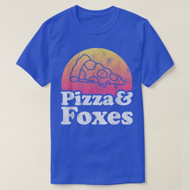 Camiseta Pizza And Foxes Or Fox 13832927 (Frente do Design)